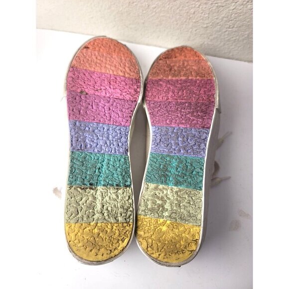 Superga Unisex White Canvas Platform Sneakers Lace-Up Casual Shoes Size M6/ W 7. - Picture 9 of 13